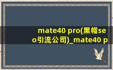 mate40 pro(黑帽seo引流公司)_mate40 pro(黑帽seo引流公司)手机壳